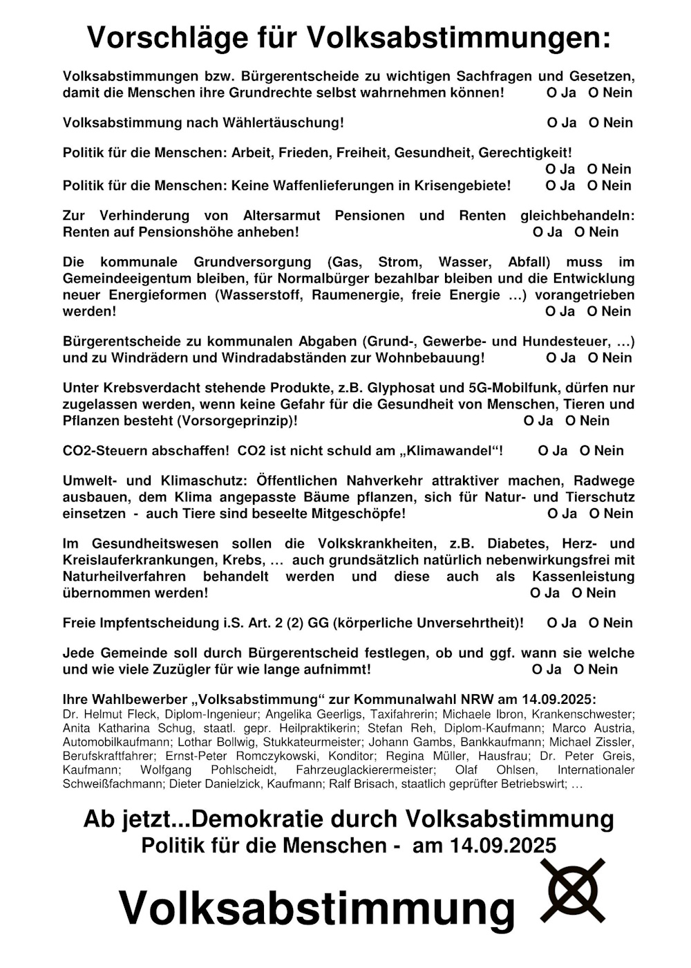 Wahlaussagen 2025 2